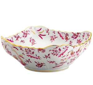 Ginori Oro Di Doccia Magenta Squared Salad Bowl - 9.75"